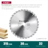 Диск пильный по дереву KRAFTOOL Fast 315x30 мм, 32Т 36950-315-30