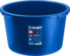 Усиленный круглый строительный таз ЗУБР 60 л 06094-65