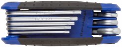 Набор ключей TORX складных Т10-Т40, в пластиковом корпусе, с чёрным фосфатным покрытием, CrV, 8 шт.