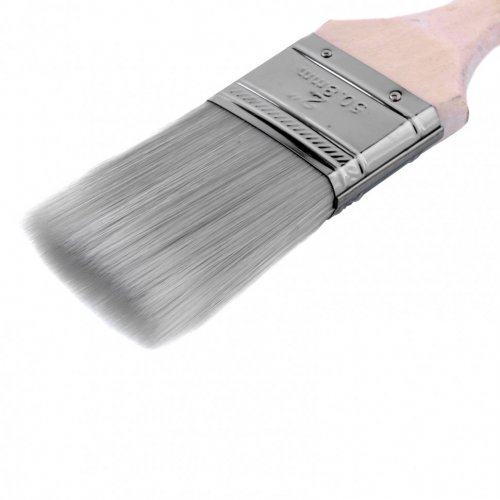 Кисть плоская Platinum 2", искусственная щетина, деревянная ручка MTX 83325