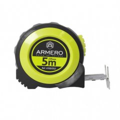 Рулетка с автоблокировкой, 5м/25мм, магнит, нейлон, ARMERO, ( A100/052 )