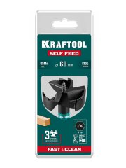 KRAFTOOL SELF FEED d 60 мм, cверло по дереву самоврезающееся (29951-60)