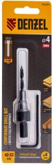 Сверло-зенкер под конфирмат, 4 мм  Denzel 704204