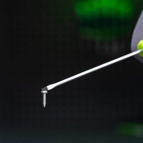 Отвертка, SL3x100 мм, CrV, пластиковая рукоятка Сибртех