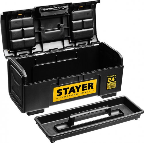 Ящик для инструмента STAYER TOOLBOX-24 пластиковый, Professional 38167-24