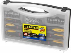 Набор отверток STAYER PROFESSIONAL PROTech Cr-Mo, 32 предметов, в кейсе 25134-H18_z01