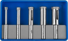 Набор алмазных трубчатых сверл по керамике (4-12 мм) 5 шт. ЗУБР 29850-H5