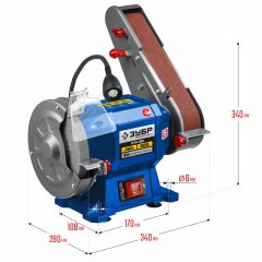 Заточной станок с шлифовальной лентой ЗУБР d 150 мм ПТЛ-150