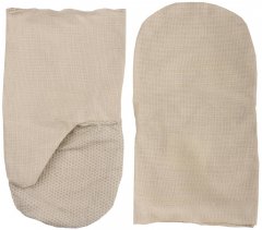 Хлопчатобумажные рукавицы, от мех. воздействий, двунитка с защитой от скольжения ПВХ, XL 11413