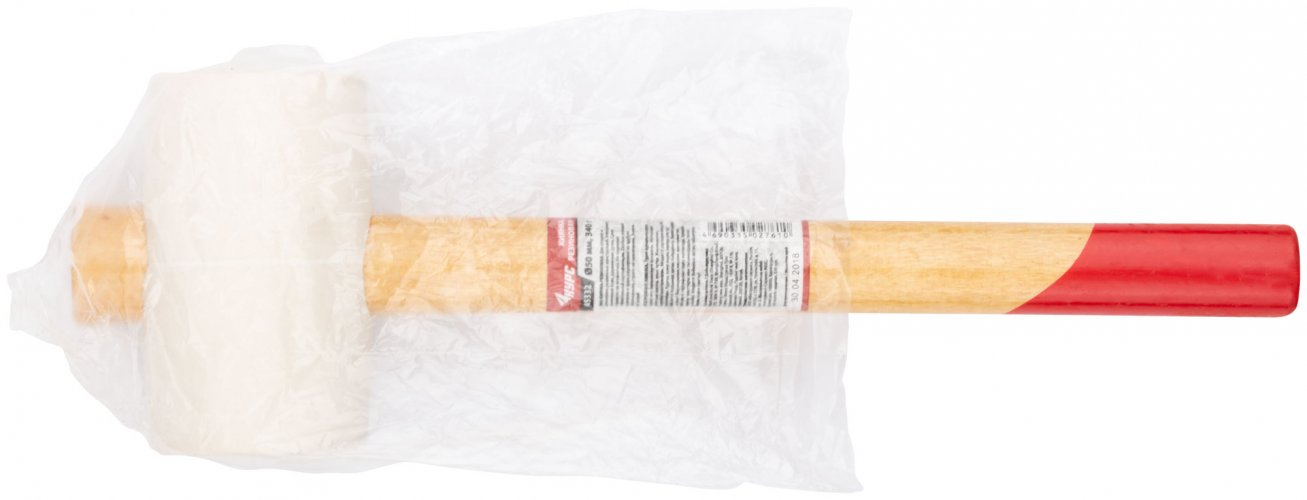 Киянка резиновая белая, деревянная ручка 50 мм ( 340 гр ) КУРС 45332