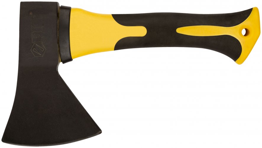 Топор туриста укороченный, кованая сталь, усиленная фиберглассовая ручка 600 гр. FIT 46260