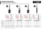 Пазовая прямая фреза ЗУБР Профессионал 12x19 мм 28780-12-19