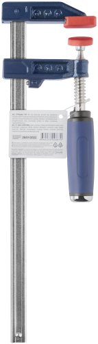 Струбцина тип "F" усиленная, мягкая ручка 50х250 мм FIT 59153