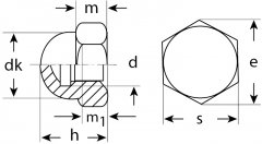 Колпачковая гайка ЗУБР МАСТЕР M5, 5кг (примерно 2381 шт.) 303680-05