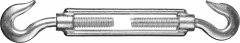 Талреп STAYER DIN 1480, крюк-крюк, М10, 6 шт, оцинкованный, 30525-10