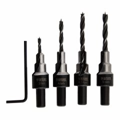 Набор сверл под конфирмат, 3-5 мм, 4 шт  Denzel 704240