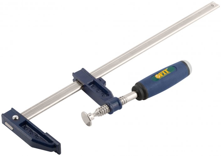 Струбцина тип "F" усиленная, мягкая ручка 50х300 мм FIT 59154