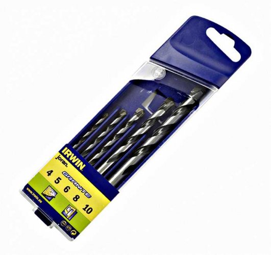 Набор сверл по бетону и камню Granite 5 шт (160 гр), IRWIN ( 10501917 )