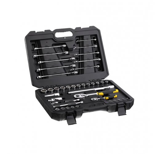 Набор торцевых головок 1/4" и 1/2" и комбинированных ключей 41 предмет STMT82832-1, STANLEY ( 1-82-832 )