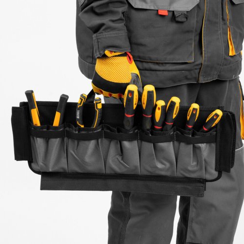 Сумка для инструмента, 500х245х300 мм, 20 карман.,съемный органайз. 10 карман.,наплеч. рем. Denzel 90293
