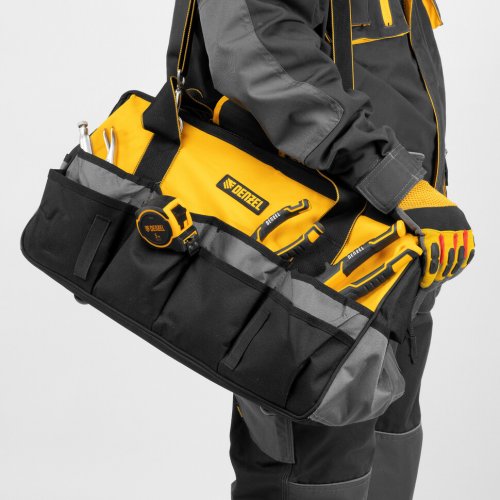 Сумка для инструмента, 500х245х300 мм, 20 карман.,съемный органайз. 10 карман.,наплеч. рем. Denzel 90293
