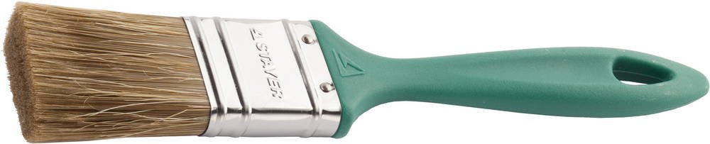Плоская кисть STAYER Lasur Euro смешанная натуральная и искусственная щетина пластмассовая ручка 38 мм 01081-38