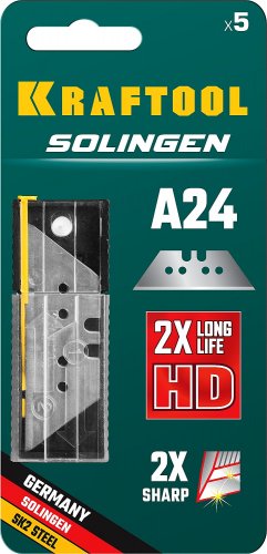 Трапециевидные лезвия KRAFTOOL SG-A24 тип А24, 5 шт 09625-S5_z02