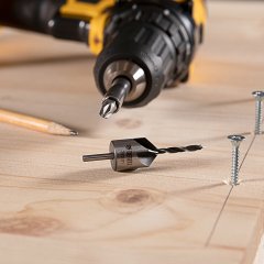 Набор сверл зенкеров по дереву, 3-10 мм, 7 шт  Denzel 704272