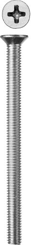 Винт ЗУБР МАСТЕР M6x90мм, DIN 965, класс прочности 4.8, оцинкованный, 5кг (примерно 321 шт.) 303110-06-090