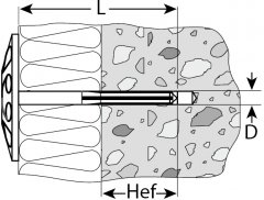 Дюбель для изоляционных материалов ЗУБР 10 x 180 мм, 50 шт, 4-301505-10-180_z01