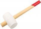 Киянка резиновая белая, деревянная ручка 70 мм ( 680 гр ) КУРС 45334