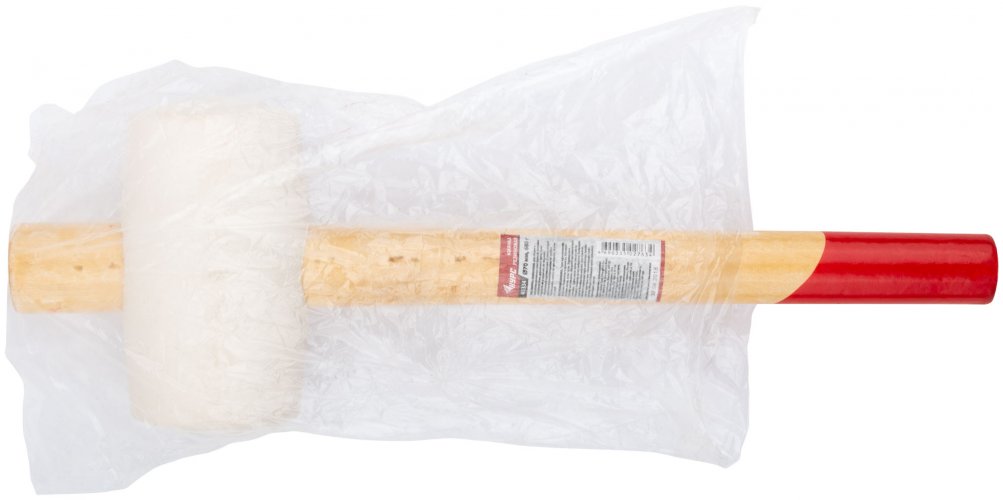 Киянка резиновая белая, деревянная ручка 70 мм ( 680 гр ) КУРС 45334