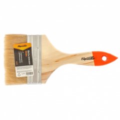 Кисть плоская Slimline 4" (100 мм), натуральная щетина, деревянная ручка Sparta 824455