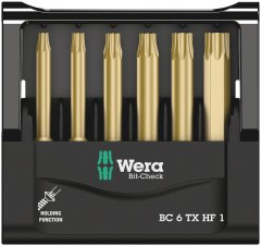 Набор бит Bit-Check 6 TX HF 1, 6 предм., WERA, ( WE-056476 )