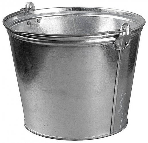 Ведро оцинкованное для непищевых продуктов, 12 л 39300-12