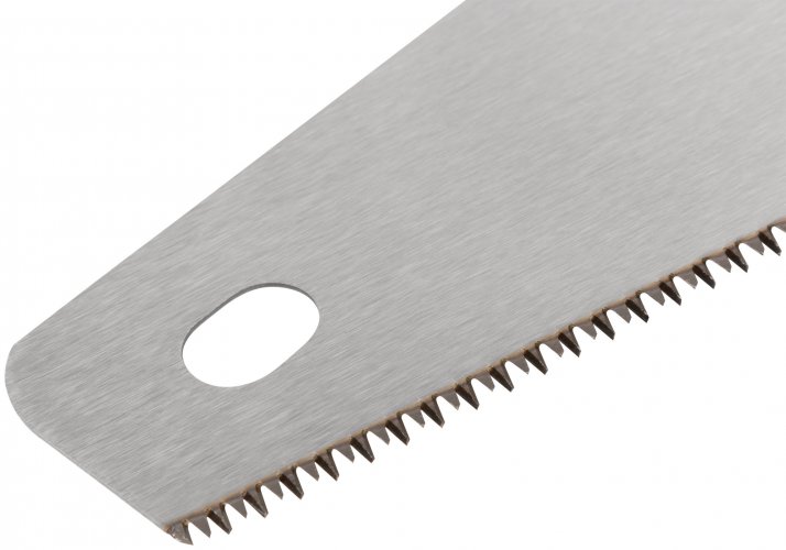 Ножовка по дереву, мелкий каленый зуб 12 ТPI, 3D заточка, 3К пласт.прорезиненная ручка, 350 мм FIT 40481