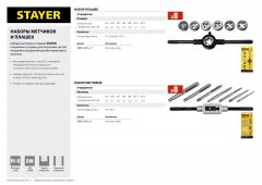 Набор плашек STAYER MASTER плашкодержатель, плашки 7шт, 8 предметов 28015-H8_z01