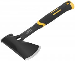 Топор туриста цельнометаллический пластиковая прорезиненная ручка 600 гр. FIT 46270