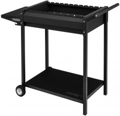 Мангал сварной на колесах, 662 х 390 х 152/805 мм, сталь 2 мм, кочерга в комплекте, Camping Palisad 69669