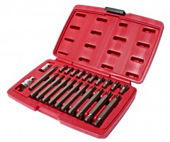 Набор бит 1/2" 3/8" RIBE RM5-RM14 2 держателя 23 предмета в кейсе JTC-5715