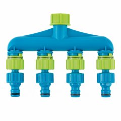 Разветвитель четырехканальный, пластиковый Palisad Luxe 66428