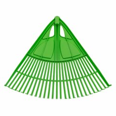 Грабли веерные пластиковые, 620 мм, 27 плоских зубьев, без черенка, Россия, Palisad 61709