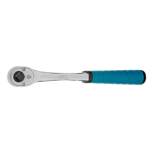 Ключ-трещотка 3/8", CrV, 90 зубьев, усиленный, хром Gross
