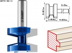 Пазо-шиповая наборная фреза ЗУБР Профессионал 38.1x28.6 мм 28731-38.1-2