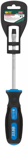 Отвертка "Универсал", CrV сталь, прорезиненная ручка 6х100 мм SL FIT 55144