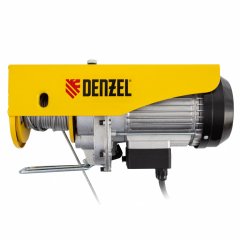 Тельфер электрический TF-500, 0.5 т, 1020 Вт, высота 12 м, 10 м/мин Denzel 52012