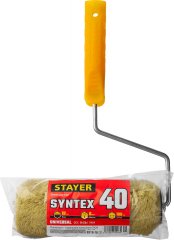 Малярный валик STAYER SYNTEX 40, 180 мм, d=40 мм, ворс 18 мм, ручка d=6 мм, 0319-18_z01