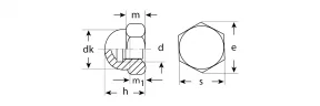 Колпачковая гайка ЗУБР МАСТЕР M12, 5кг (примерно 179 шт.) 303680-12