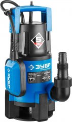 Дренажный насос ЗУБР Профессионал 400 Вт для грязной воды НПГ-Т3-400