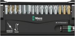 Набор бит с битодержателем Bit-Check 30 Universal 1, 30 предм., WERA, ( WE-056440 )